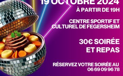 19 Octobre 2024 Soirée Baeckeoffe à Fegersheim